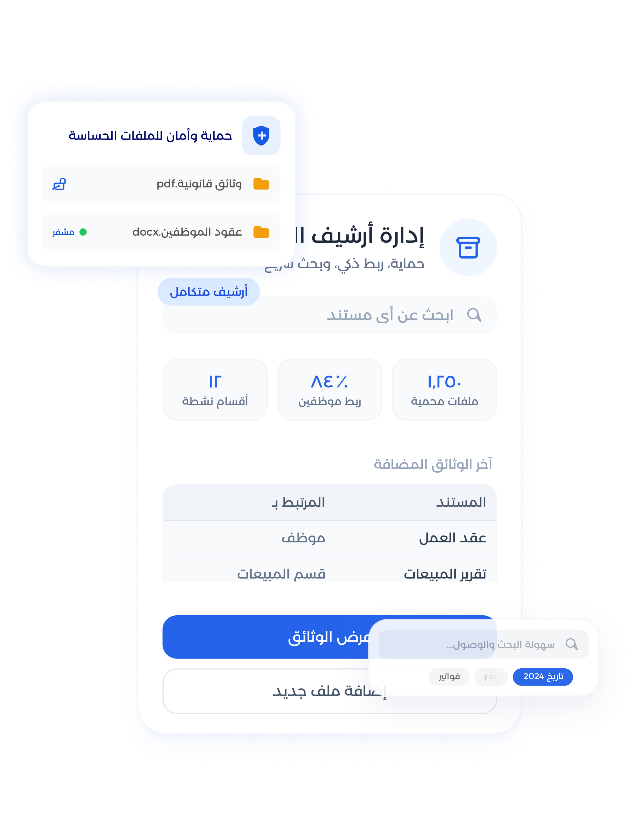 شاشة تقارير الموارد البشرية ومؤشرات الأداء