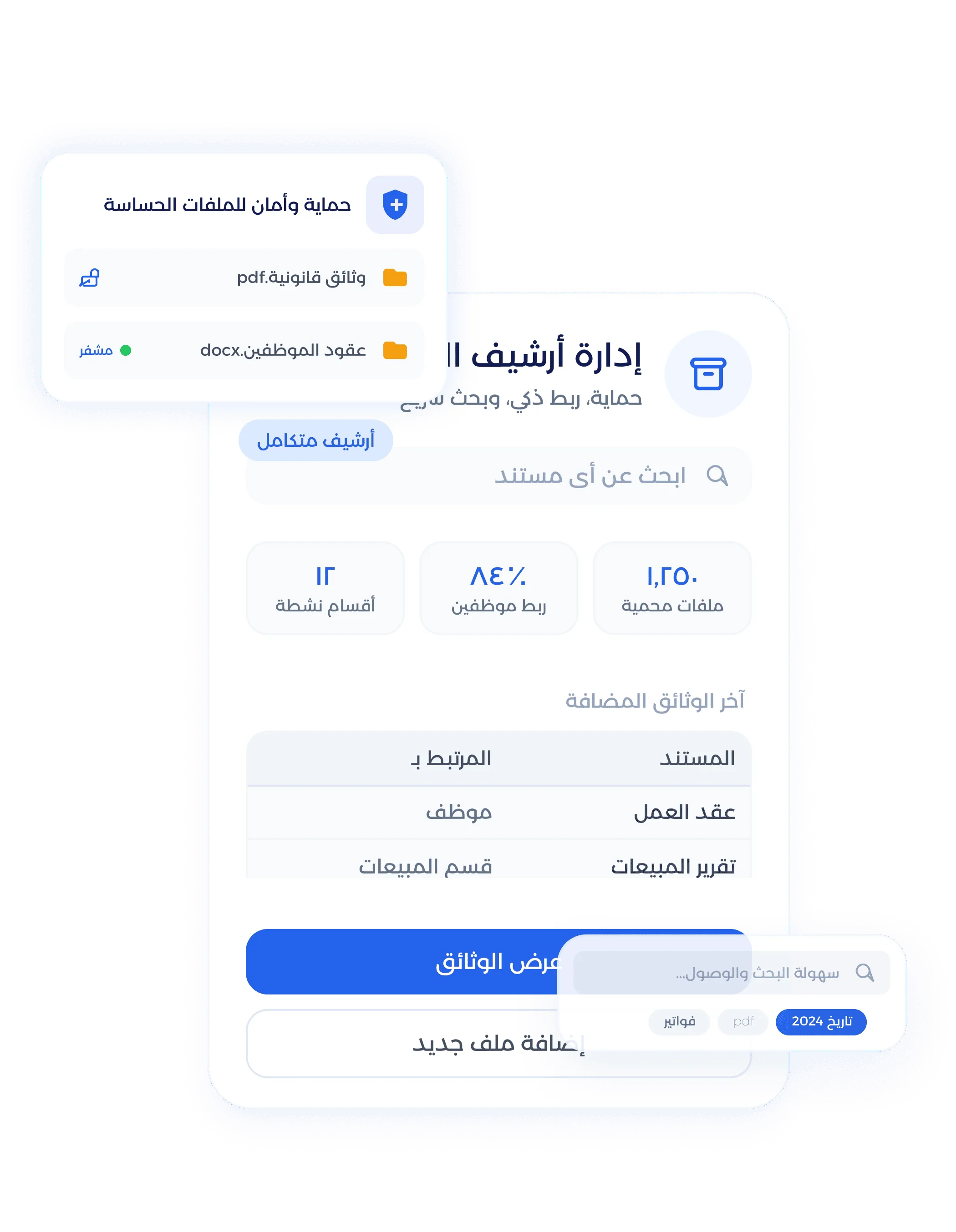 شاشة تقارير الموارد البشرية ومؤشرات الأداء